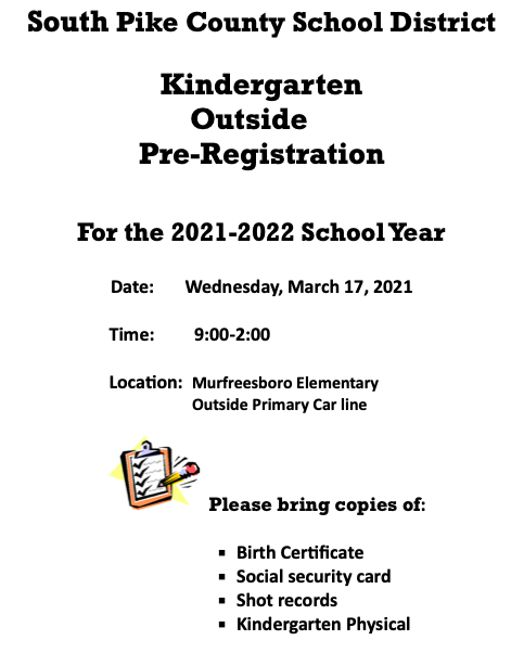 Kindergarten Pre-Registration