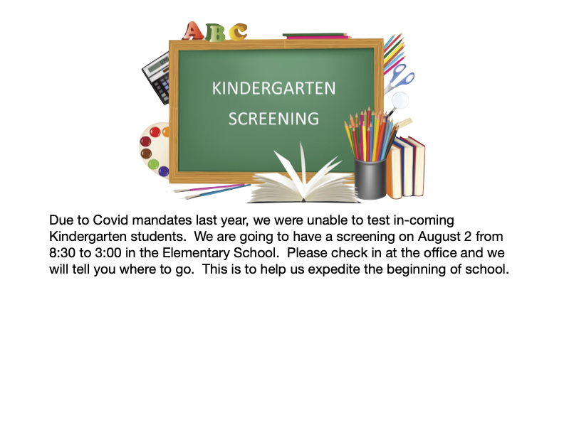 Kindergarten Screening