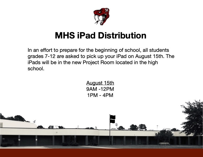 MHS iPad Distribution